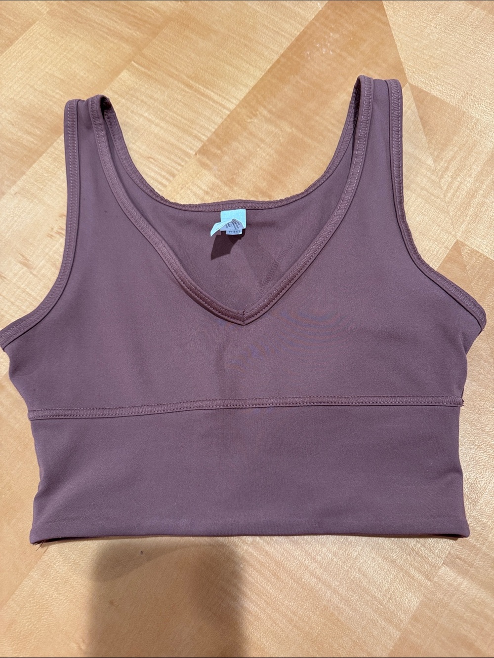 Yogalicious V-Neck Crop Bralette - Mauve size s
